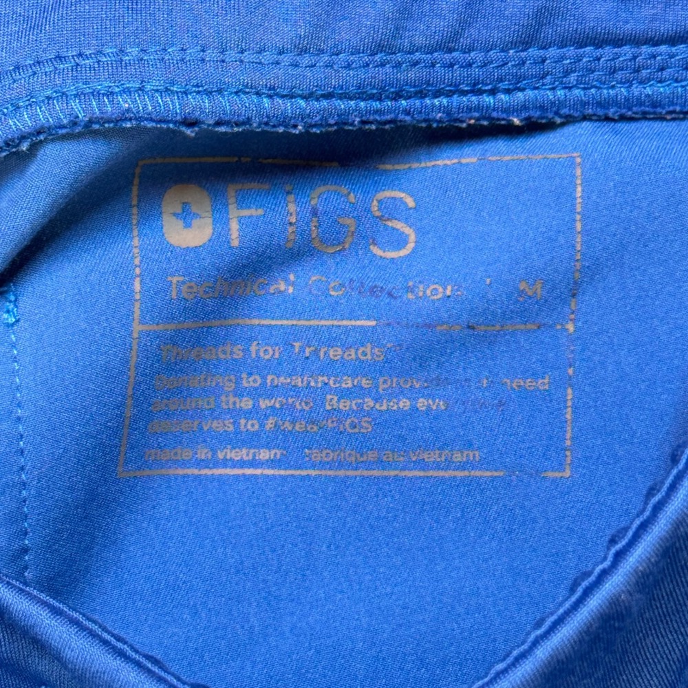 FIGS Zamora Jogger Scrub Pants Royal Blue Womens Medium W18SW2005 - Picture 3 of 9
